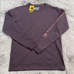 Carhartt Heather Purple Long Sleeve Tee